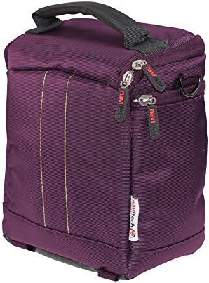 Navitech ljubičasta zaštitna prenosiva ručna Dvogledna torbica i putna torba kompatibilna sa Leica Trinovid
