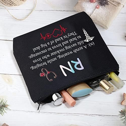 Cmnim RN registrirana medicinska sestra pokloni torba za šminkanje RN diplomski pokloni Hvala pokloni RN