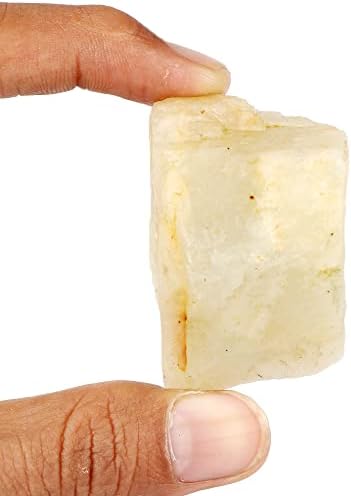 Gemhub 323,7 CT prirodni bijeli mjesečni kamen zacjeljivanje kristala, prirodni grubi sirovi sirovi mjesec labavi dragulj