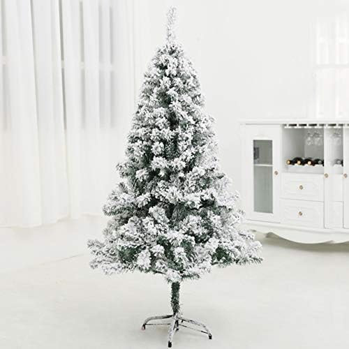 ZPEE 7,8ft Snow Flocked Xmas Decoration Materijal PVC božićno drvce, umjetno sa metalnim štandom