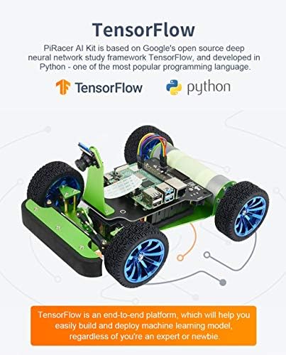Waveshare PiRacer DonkeyCar AI autonomni trkaći Robot koji pokreće Raspberry Pi 4 duboko učenje za samostalnu