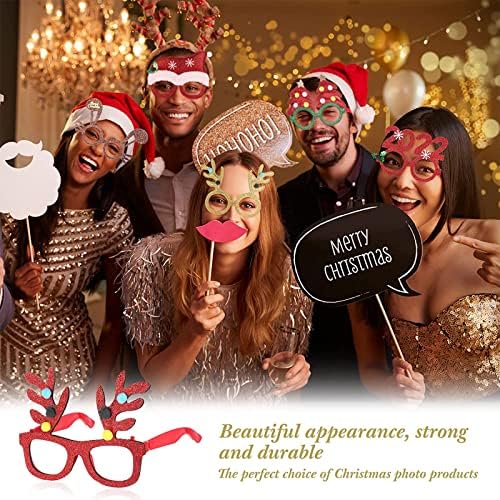 30 komada Božić Party naočare okviri Božić Glitter party naočare Božić ukras kostim naočare za Božić stranke