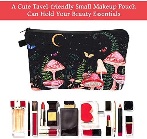 Wllhyf kozmetička torba za žene, mala torba za šminkanje za torbicu vodootporna toaletna torba štampana torbica