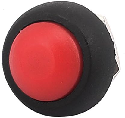 Aexit AC250V 1a prekidači 12mm Mini taster prekidač trenutni tip Crvenog dugmeta prekidači Plastična glava