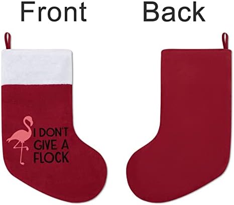 Pink flamingo božićne čarape Čarape Xmas Tree Santa ukrasi Viseći ukrasi za kamin za odmor 16.5