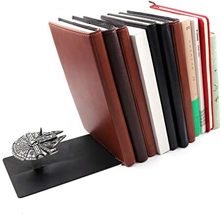 Heavy Duty Spaceship book Ends Black Metal Bookends za uređenje kućne kancelarije Books Stopper Stand za
