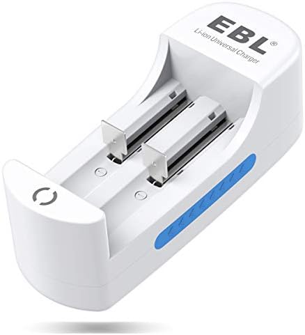 EBL univerzalni punjač za baterije Brzi pametni litijumski punjač za punjive baterije od 3,7 V LI-INMR 10440 14500 16340 18650 RCR123A baterije