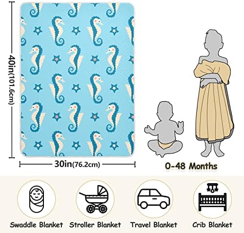 Swaddle pokriva modhorsova pamučna pokrivačica za dojenčad, primanje pokrivača, lagana mekana
