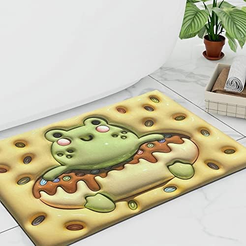 Desihom Slatka žaba upijajuća kade Smiješna djeca 3D vizualni kat Kupatilo Neličenje Brzo suho