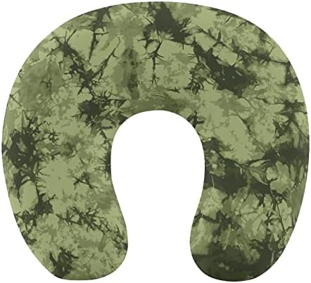 Green Camo Tie Dye Jastuk za putni jastuk za mekani jastuk u obliku u obliku u obliku u obliku u obliku utikača za pranje jastuka za kućnu kancelariju