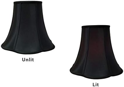Kraljevski dizajn Blarni dno vanjski ugao skelop zvono hlad, crna, 5 x 10 x 8.25