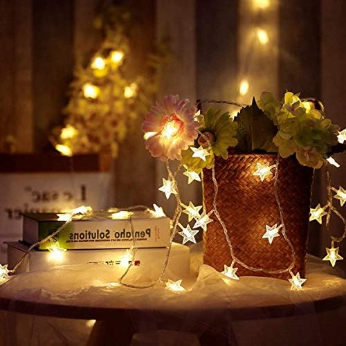 Fairy Lights, Star Stirng Lights 34 FT 100 LED, unutrašnja svjetlucava svjetla sa 8 načina rada, USB viseća zidna svjetla s daljinskim upravljačem, Božićni ukrasi za zabavu u spavaćoj sobi
