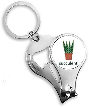 Cactus utted postrojenje za sukulente zelenog noktiju NIPPER prsten za ključeve ključeva za ključeva