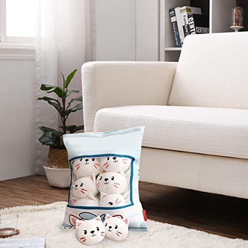 Eioflia Slatka jastuk za užinu Punjene mačke lutke bacaju jastuk koji se mogu ukloniti plišane životinjske igračke za tinejdžere djece