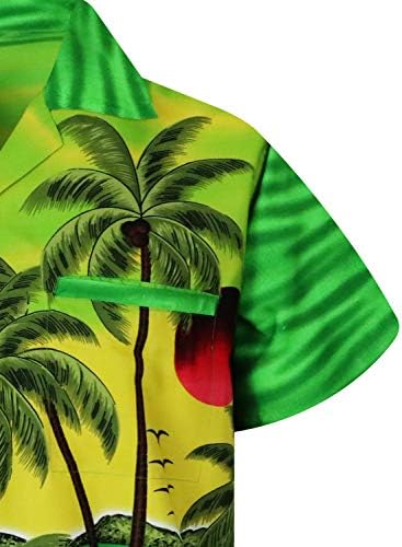 V.h.o. Funky Hawaiian majica za muškarce kratkim rukavima za sunčane naočale s prednjim džepovima više boja