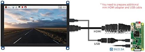waveshare 5-inčni HDMI LCD kapacitivni ekran osetljiv na dodir 800x480, podržava Raspberry Pi Jetson