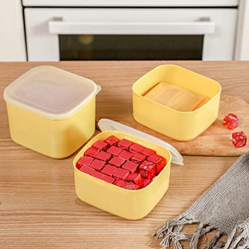 LuxShiny 2pcs sir držač sira kutija za ponovno punjenje kutija za višekratnu upotrebu plastični sir spremnik za