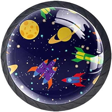 Ladice ručke Cartoon Space Rocket Planet Stars RV Office Home Kuhinja ormar ormari komoda hardver
