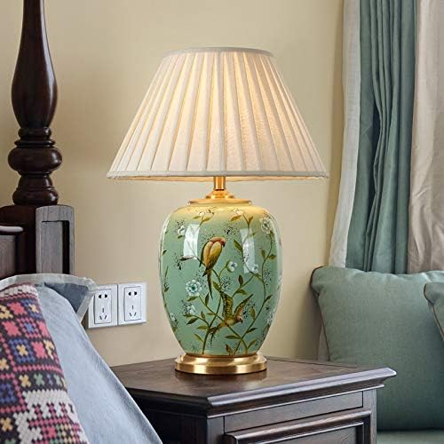 SXNBH bakrena lampa američkog stila za dnevnu sobu Keramička svjetiljka spavaća soba Noćni lampica