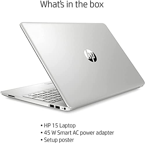 HP Laptop 15.6 HD ekran osetljiv na dodir za posao 2022, Intel Core i5-1135g7 , 16GB RAM-a, 512GB SSD, Tastatura sa pozadinskim osvetljenjem, HDMI, WiFi, web kamera, Windows 10 + oprema za CUE, Srebrna