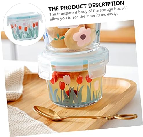 UPKOCH Baby Food Hermetic sa kućnim grickalicama stakleni zamrzivač u stilu ručka zapečaćeni