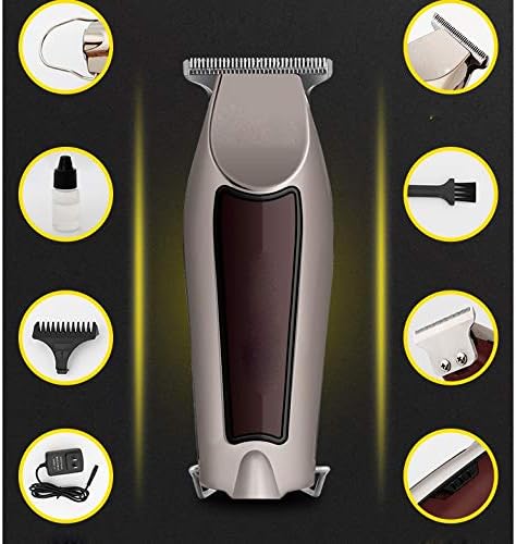 XWWDP Akumulatorski trimer za kosu Profesionalna Muška električna mašina za šišanje brade Mašina za šišanje okretnih Ivica obrisi detalja Trimer za detalje
