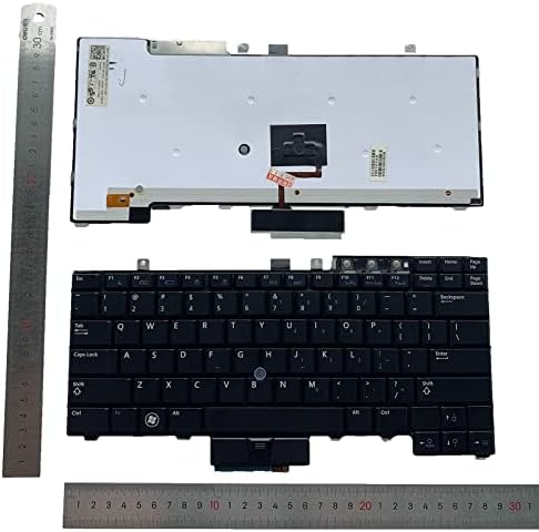 Zamjena laptopa TIUGOCHR sa pozadinskim osvjetljenjem sa pokazivačkom tastaturom za Dell Latutude E6400 E6410 E6500 E6510 E5410 E5510 E5400 E5500 Precision M2400 M4400 M4500 989J7 NSK-DB303