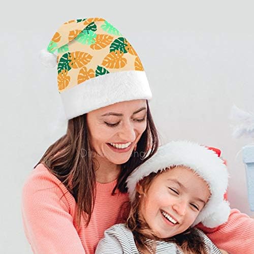 Božić Santa šešir, biljka ostavlja Božić Holiday šešir za odrasle, Unisex Comfort Božić kape za Novu godinu svečani