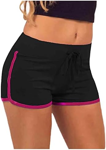 YKJATS Womens Ljetne kratke hlače za struk Sport Srednja zataškavanje Fitness hlače Stretch ženske kratke