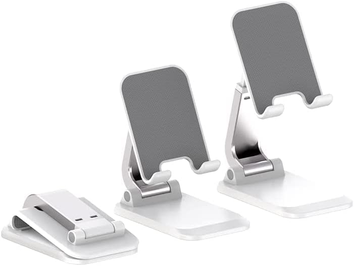 Lovinfive sklopivi telefon za stol - Visina Podesivi držač mobitela Prijenosni mobilni telefon Desktop Dock kompatibilan sa iPhoneom 13 Pro Max Mini, 12 11 XR x 8 7 6 Plus SE, 4-8 '' pametni telefon