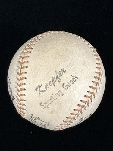 Elliott Maddox Rangers Yankees Mets Vintage potpisuju bejzbol w / hologram - autogramirani bejzbol