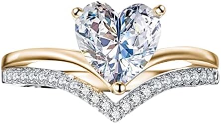 Zaručni prstenovi za žene u obliku srca u obliku srčanog vjenčanog prstena Elegantna geometrija