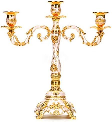 Cinkova Legura kandelabra središnji komadi 5-arms Božićni svijećnjaci Zlatna visina 14,58 in/37cm podni kandelabri