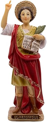 Saint Pancratius | Patrona djece, poslova i zdravlja | Christian Home Decoras | 8 visok | veliki katolički poklon za krštenje, prvo sveto pričest, potvrdu, diplomiranje i kućno oružje