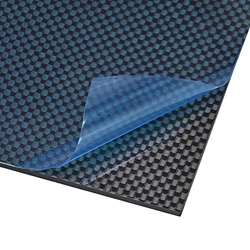 Uxcell ploče od karbonskih vlakana ploče 250mm x 100mm x 2.5 mm ploča od karbonskih vlakana