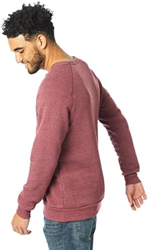 Alternativna muška dukserica, eko-fleece vintage champ obični posarki pulover