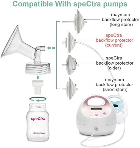 Maymom široki dijelovi pumpe za Spectra S1/S2 pumpe; uključujući prirubnice sa širokim ustima; nije originalna Prirubnica Spectra; zamjenjuje Spectra štit