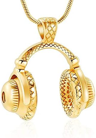 Nnjhg ac314 slušalica od nehrđajućeg čelika kremacija nakit za pepeo za žene muškarci čuva spomen-urnu privjesak ogrlica sjećanja