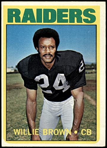 1972 TOPPS # 28 Willie Brown Oakland Raiders VG / ex Raiders Grambling