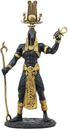 Ebros egipatski bog Ibis na čelu Thoth Holding je i Ankh Kip 12 visok božanstvo zaštitnik magije tehnologije znanja i zagonetke