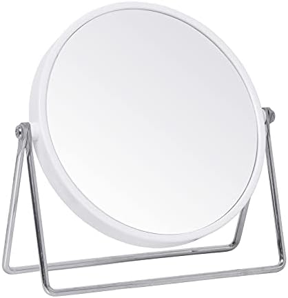 Stakleno toaletno ogledalo sa postoljem-1x/2x uvećanje dvostrani stol za šminkanje ogledalo