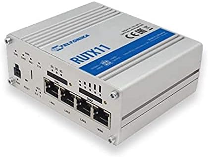 Teltonika RUTX11100400 Model RUTX11 Dual SIM ruter 4G LTE Cat6 DL do 300Mbps, 3G do 42 Mbps, 4x1gb Ethernet