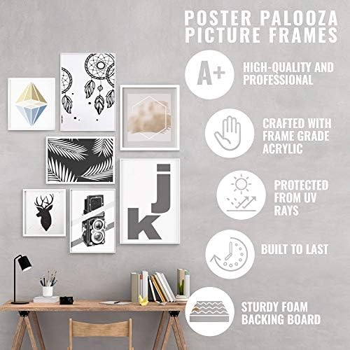 Poster Palooza 26x38 tradicionalni crni kompletan drveni okvir za slike sa UV akrilom, foam