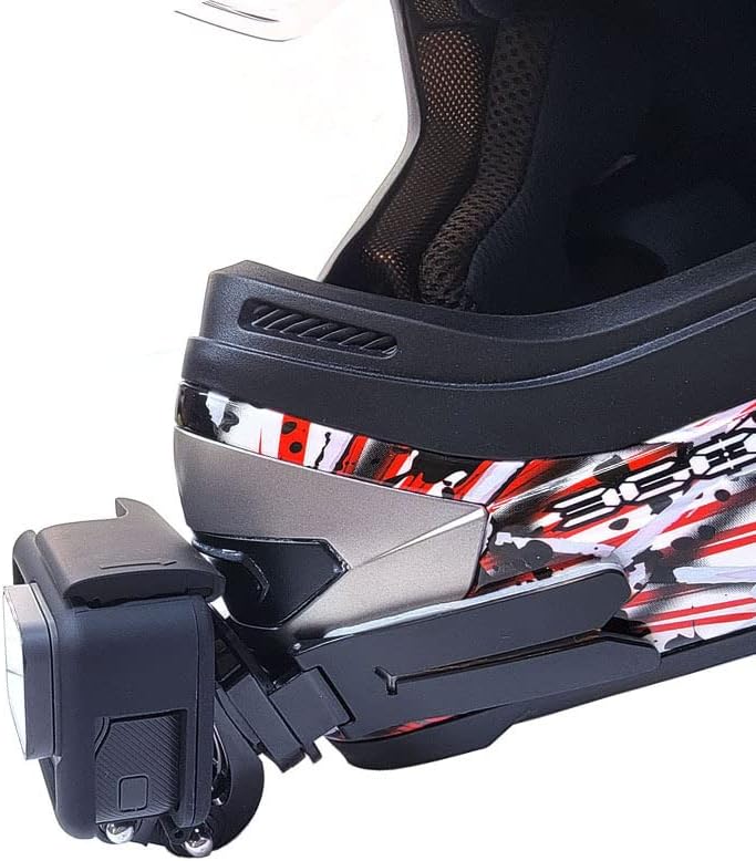 Lupholue Universal Ažurirano setovi za kacige za motocikl sa ljepljivim jastučićima za GoPro Hero 10, 9, 8,