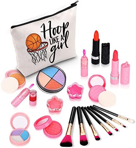 ZJXHPO košarkaška djevojka kozmetička torba obruč poput djevojke ljubiteljice košarke torba za šminkanje