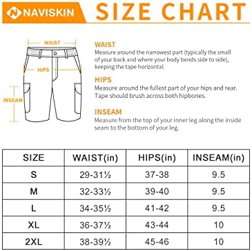 Naviskin Muški planinarski teretni kratke hlače Brzo suho UPF 40+ vanjskih kratkih hlača s više džepom za ribolov