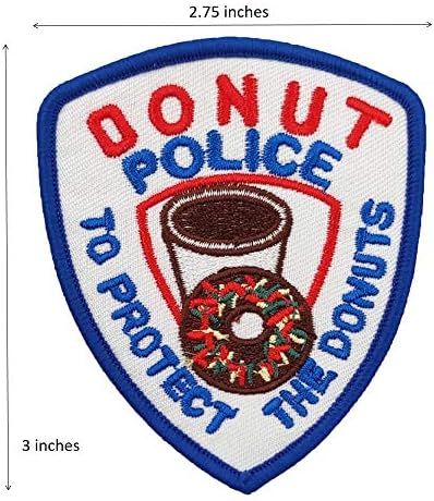 Slatka patch Novelty Donuts policija za zaštitu krofne vezenih željeza na patch kostimu
