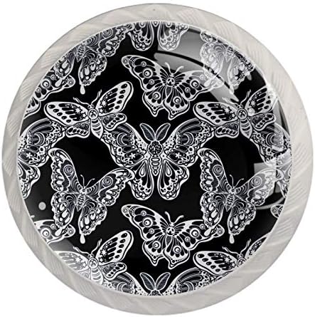 Idealiy Vintage leptiri moljci Magic Ornate Insects ormar komoda dugmad ladica staklo pull ručka za Ormar vrata ormar Ormar