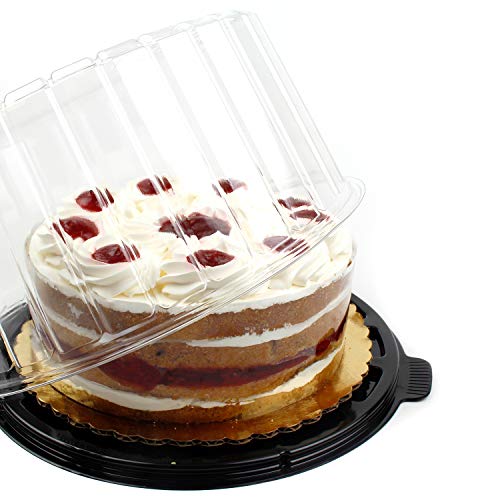 Inline Plastics 1010bk EZ otvorena posuda za okruglu dvoslojnu tortu od 10 inča-pakovanje od 10