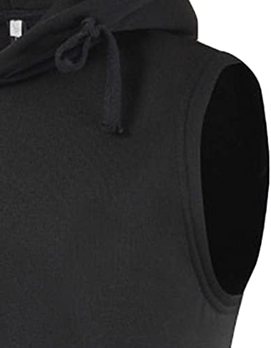 Maiyifu-GJ Zip Up Hoodie Cisterne za muškarce Fleece obložena majica bez rukava Casual Ladweight
